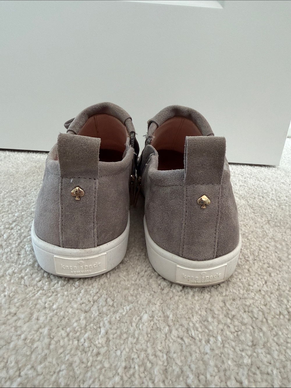 kate spade Gray Suede Tassel Slip-On Sneakers - Picture 2 of 3